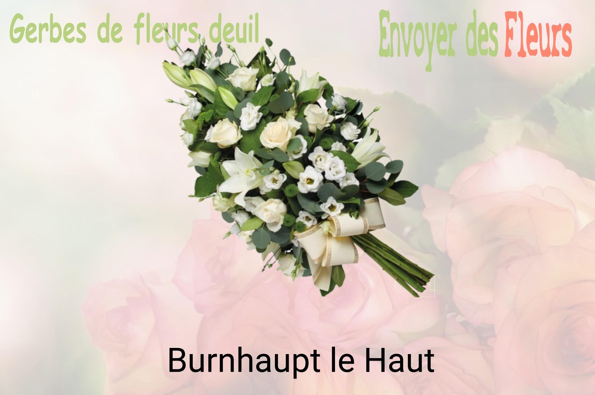 Gerbe de fleurs de deuil livrée à Burnhaupt-le-Haut